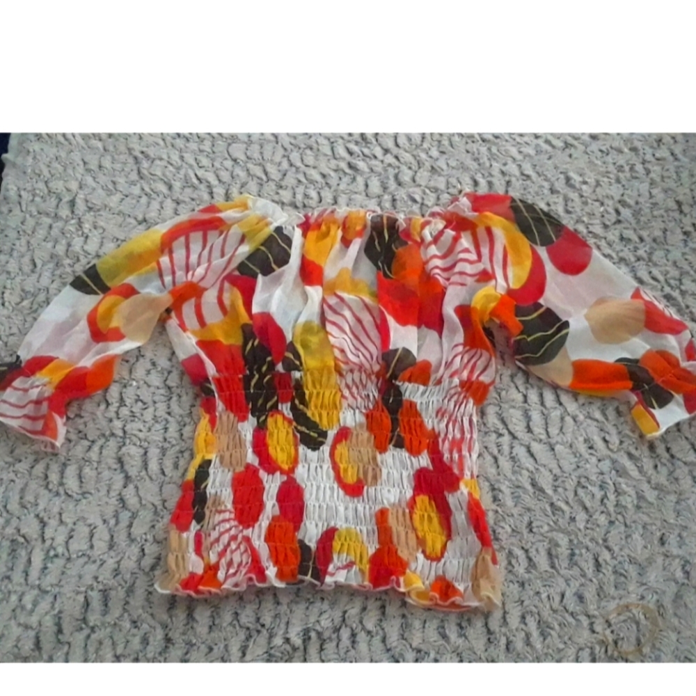 Boho Summer gypsy Top small medium boho bohemian